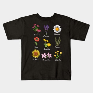 Vintage Botanical Floral Flower Love Grower Flower Gifts T-Shirt Kids T-Shirt